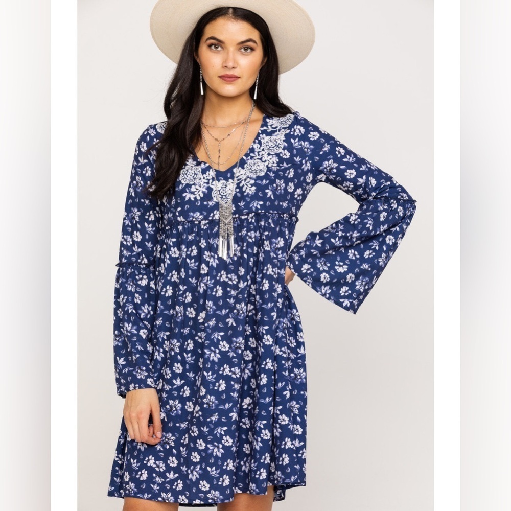 NWT ROPER WOMEN'S FLORAL PRINT MINI DRESS Large